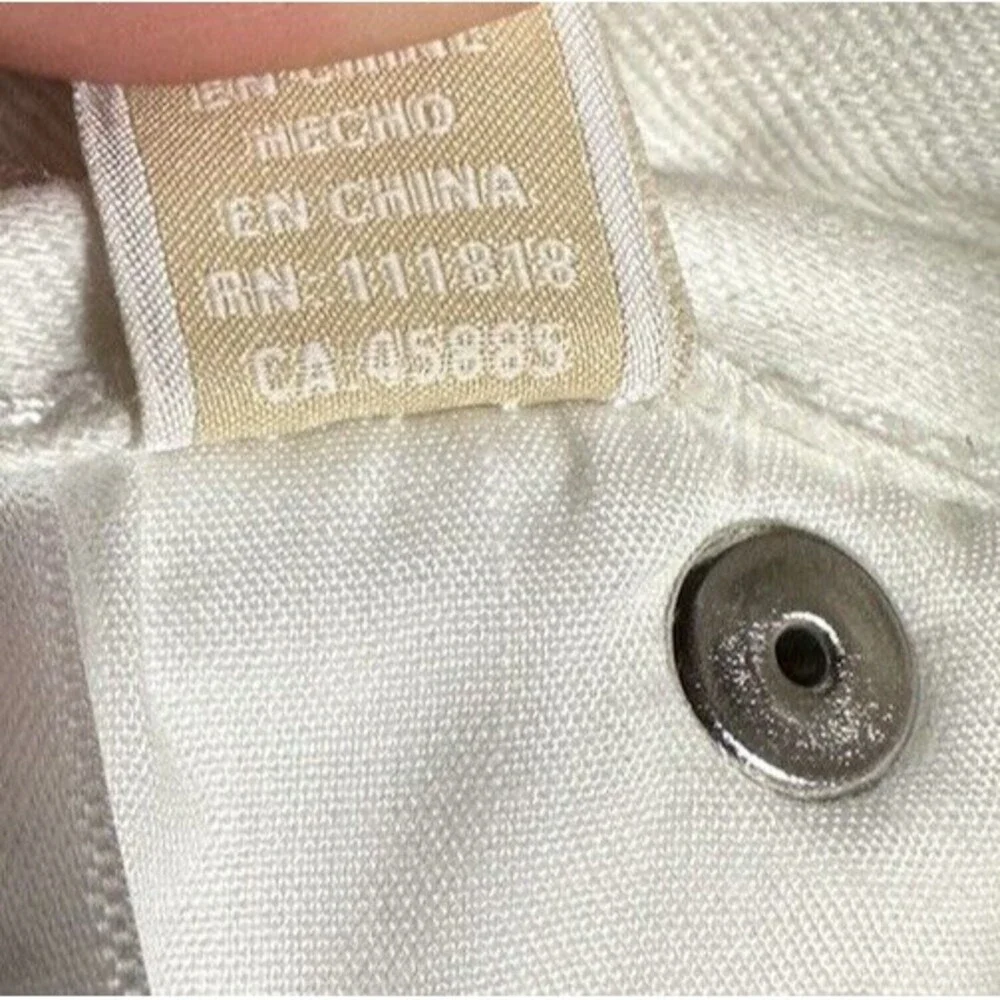 Michael Kors White Stretch Pants RN 111818 CA 45885 Used Women's Size 6